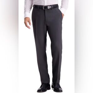 Men’s Kenneth Cole New York Charcoal Herringbone Pants
